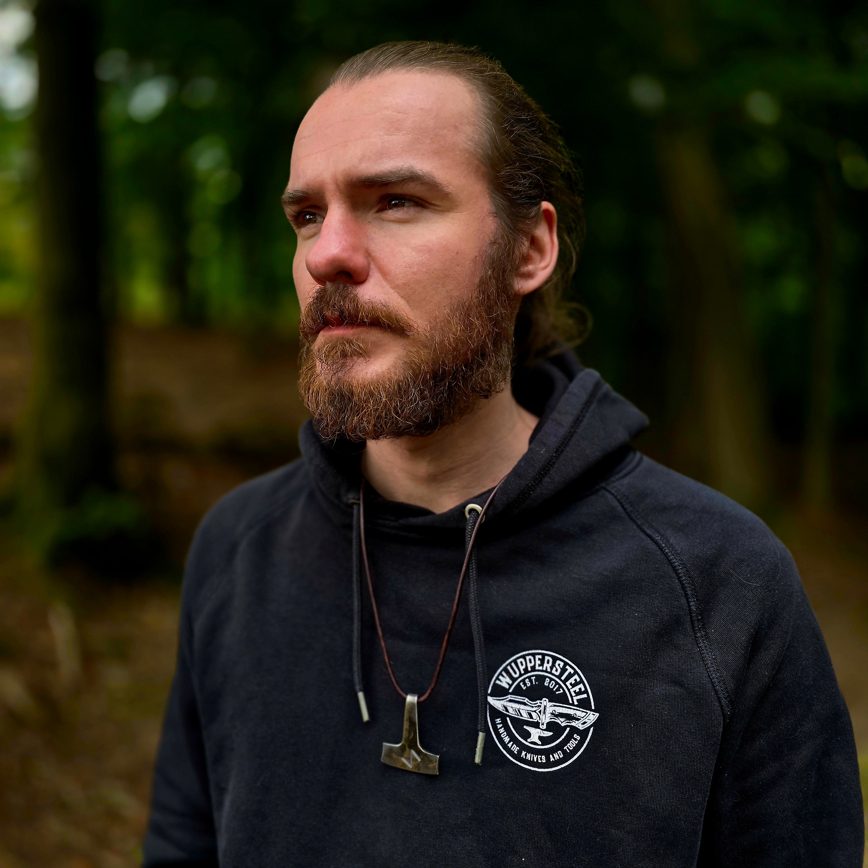 Handgeschmiedter Thorshammer YMIR mit Runengravur